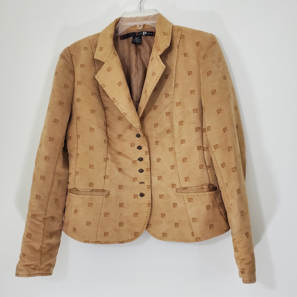 Pierre Cardin Vintage Tan Suade-look Jacket, Size Medium
